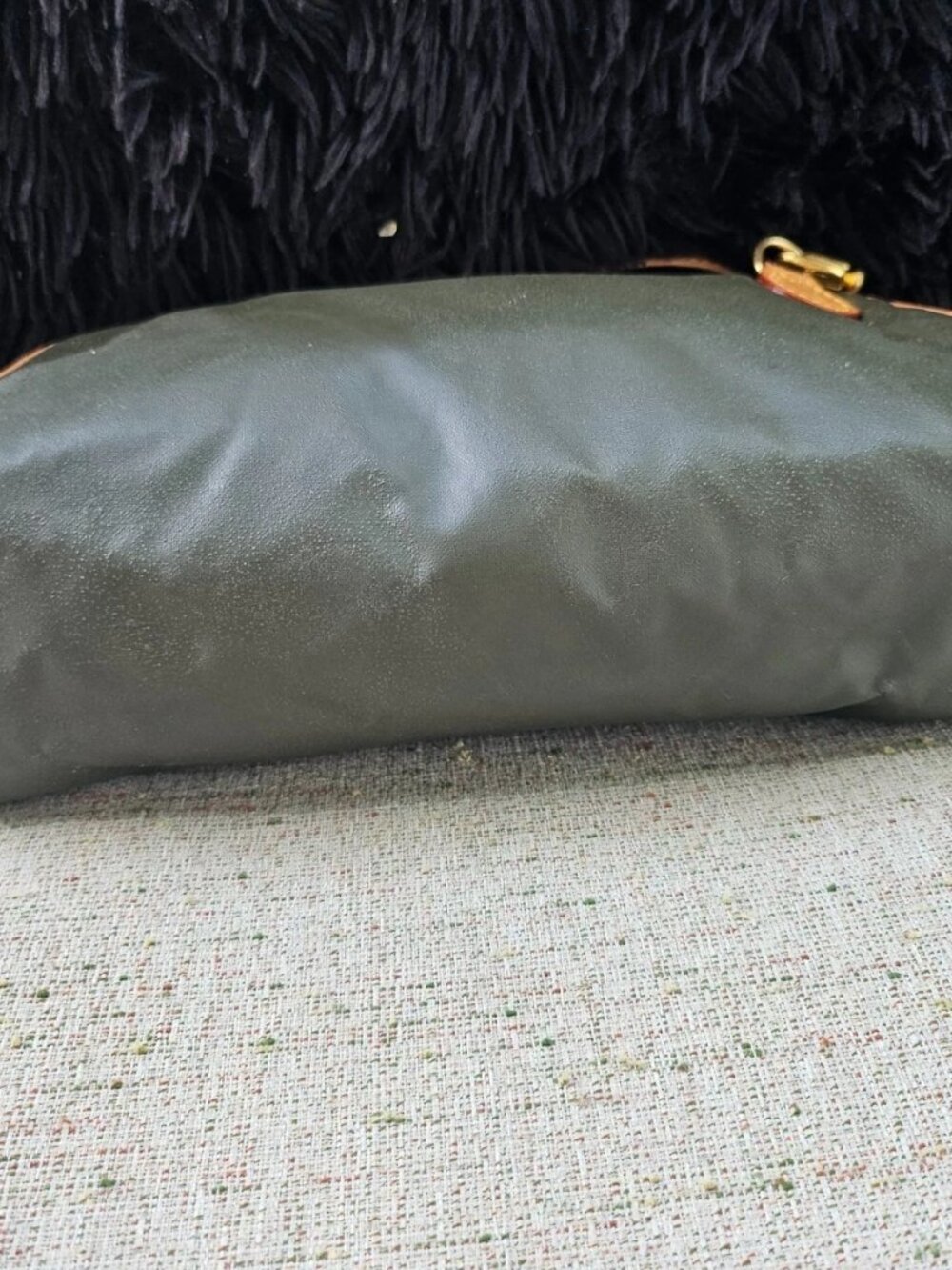 Hunting World Women Purse Crossbody Bag Green/Tan Leather Made in Italy - Picture 5 of 12
